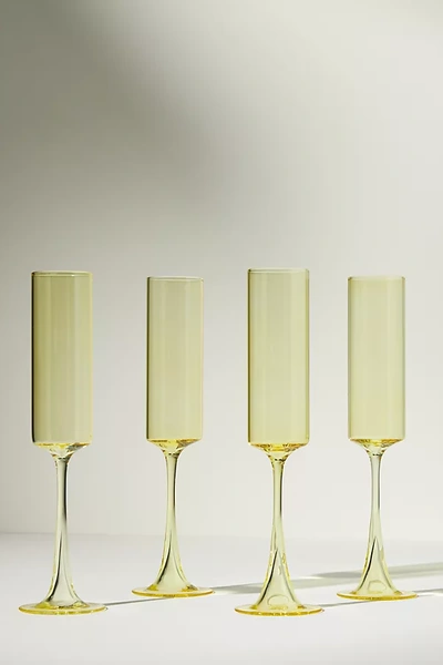 Anthropologie Set Of 4 Morgan Flutes