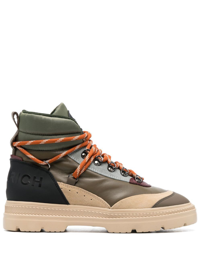 Woolrich Chunky Lace-up Boots In Green