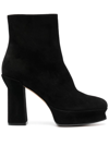 FERRAGAMO SANDRA 120MM SUEDE BOOTS