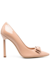 Ferragamo Woman Pumps Blush Size 11 Calfskin In Nude
