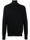 Jil Sander Cashmere-knit Roll-neck Jumper In Schwarz
