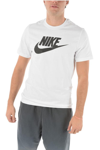 NIKE NIKE MEN'S WHITE OTHER MATERIALS T-SHIRT,AR5004101 S