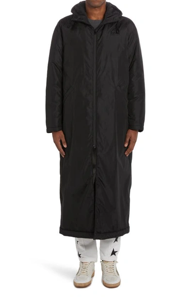 Golden Goose Black Star Collection Hooded Padded Long Coat