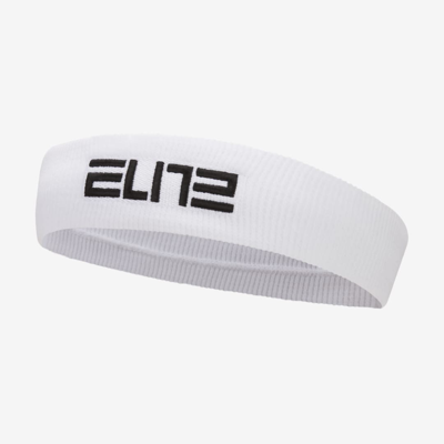 Nike Elite Headband In White