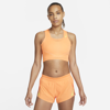 Nike Women's Dri-fit Adv Aeroswift Running Crop Top In Orange
