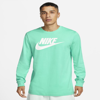 Nike Sportswear Men's Long-sleeve T-shirt In Green