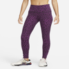 Nike Women's One High-waisted Printed Leggings In Purple
