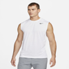 Nike Men's Dri-fit Legend Sleeveless Fitness T-shirt In White,black