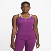 Nike Women's Dri-fit One Elastika Standard Fit Tank Top In Purple