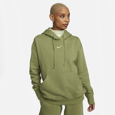 Nike Women's  Sportswear Phoenix Fleece Oversized Pullover Hoodie In Green