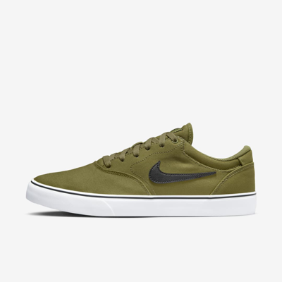 Nike Sb Chron 2 Canvas Skate Shoes In Green