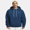 Nike Men's Solo Swoosh Fleece Hoodie In Blue