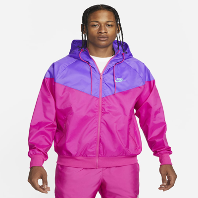 Nike Men's  Sportswear Windrunner Hooded Jacket In Pink