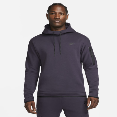 Nike Sportswear Tech Fleece Men's Pullover Hoodie In Purple