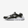 Nike Huarache Run Big Kids' Shoes In Black/neutral Grey/medium Grey/white