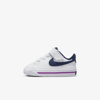 Nike Court Legacy Baby/toddler Shoes In White,mint Foam,vivid Purple,midnight Navy