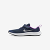 Nike Star Runner 3 Little Kids' Shoes In Midnight Navy,vivid Purple,metallic Silver