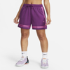 Nike Dri-fit Fly Crossover Basketball Shorts In Purple