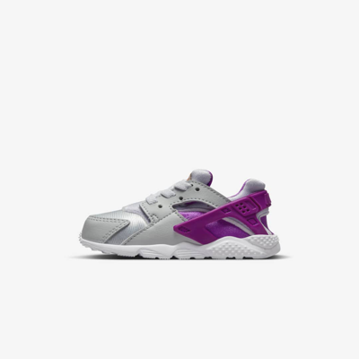 Nike Huarache Run Baby/toddler Shoes In Pure Platinum/metallic Copper/violet Frost