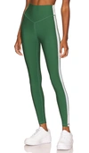The Upside Southwest Dance Two-tone Stretch Leggings In Green