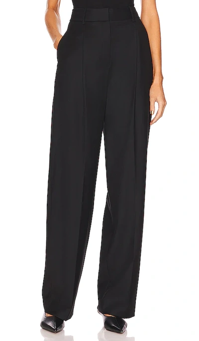 Theory Pleat Trouser In Black