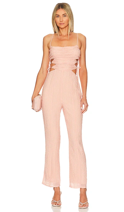 Majorelle Nikita Jumpsuit In Blush Gingham