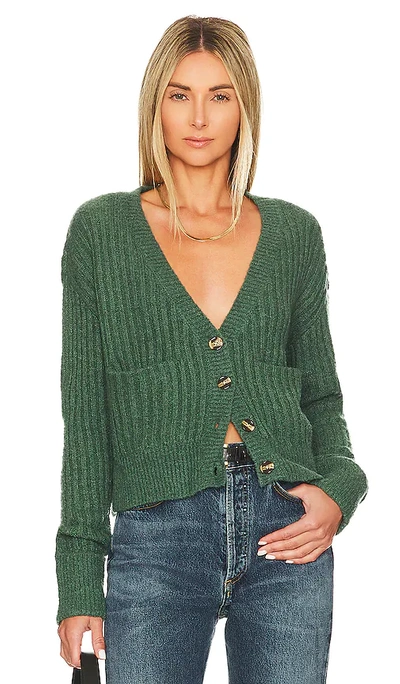 Lovers & Friends Caroline Cardigan In Moss