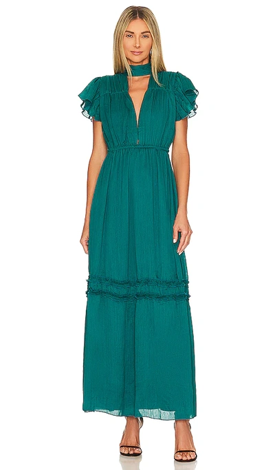 House Of Harlow 1960 X Revolve Loraine Maxi Dress In Deep Teal