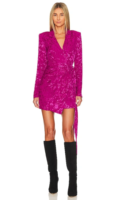 House Of Harlow 1960 X Revolve Milani Mini Dress In Deep Fuchsia