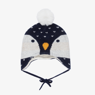 Boboli Babies' Blue Knitted Penguin Hat