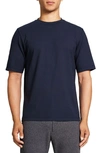 Theory Men's Dorian Jersey Crewneck T-shirt In Blue