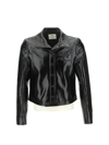 Courrèges Logo Embroidered Coated Cotton Jacket In Black