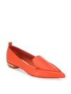 Nicholas Kirkwood Beya Leather Loafers In Poppy Red