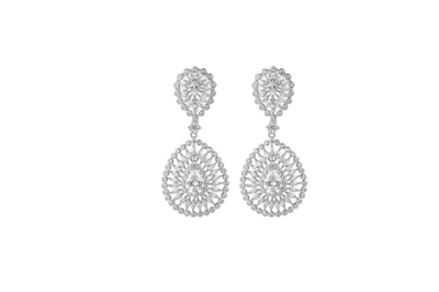 A & M Accent Big Disc Earrings In Silver
