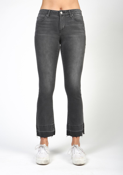 Articles Of Society London High Rise Flare Crop Jean In Iron
