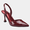 Marc Fisher Women's Hadya Pointy Toe Stiletto Dress Pumps In Deep Red Patent