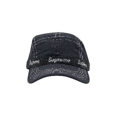 Pre-owned Supreme Webbing Camp Cap 'black'