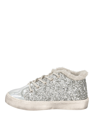 Babywalker Kids Sneakers For Girls In Silver
