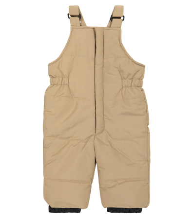 Liewood Baby Olive Padded Snow Overalls In Oat