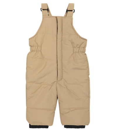 Liewood Kids' Baby Olive Padded Snow Dungarees In Oat