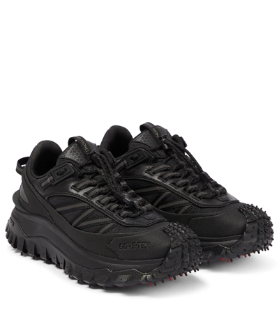 Moncler Black Fabric Trailgrip Gtx Sneakers In Multi