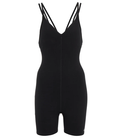 Alo Yoga V-neck Playsuit In Black