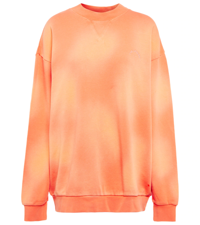 The Upside Supernova Oversized Cotton Sweatshirt In Orange