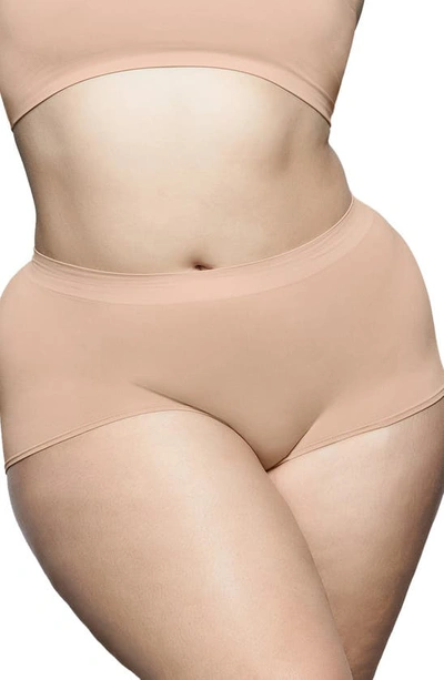 Skims Soft Smoothing Boyshorts In Clay