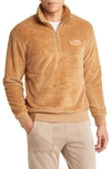 Ugg Zeke Fleece Half Zip Pullover In Live Oak