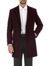 ENGLISH LAUNDRY MEN'S SINGLE BREASTED WOOL-BLEND OVERCOAT