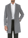 ENGLISH LAUNDRY MEN'S SOLID NOTCH LAPEL OVERCOAT