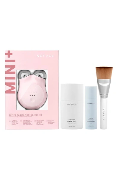 Nuface Mini+ On-the-go Facial Toning Starter Kit $309 Value In Sandy Rose