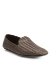 BOTTEGA VENETA Fiandra Intrecciato Foulard Leather Slippers