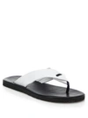 SAKS FIFTH AVENUE COLLECTION PERFORATED LEATHER FLIP FLOPS